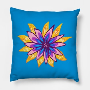 My garden full of flowers, vintage Flower patterns, oil painting Pillow