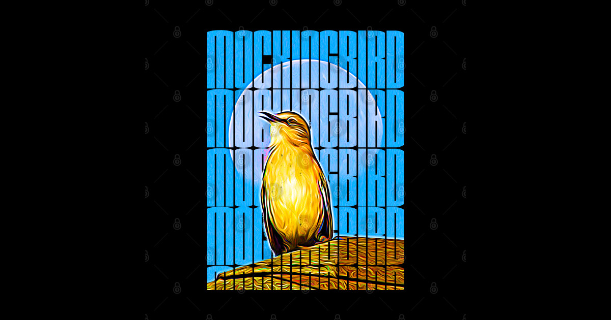 Mockingbird Moon Mockingbird Sticker TeePublic