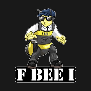 Beekeeper Honey Bees FBI Police Bee Beekeeping T-Shirt