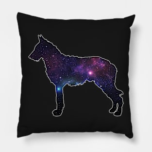 Galaxy Belgian Laekenois Silhouette Pillow