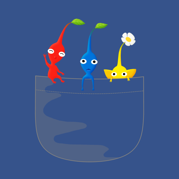 Pikmin Pocket Tee by ChelsieJ22