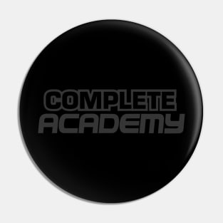 Complete Academy Blackout Logo Pin