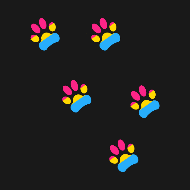 Pansexual Pride Paws by Skrayer1219