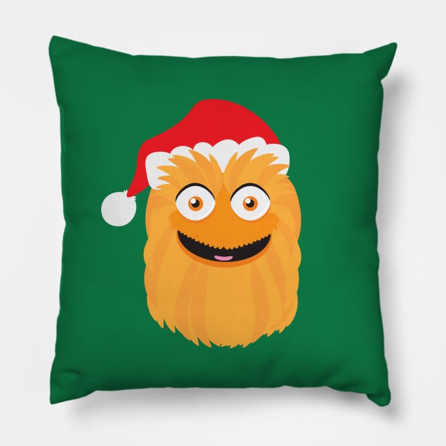 Ho Ho Ho Gritty! Pillow by CKline