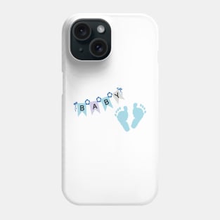 Baby boy foot prints Phone Case