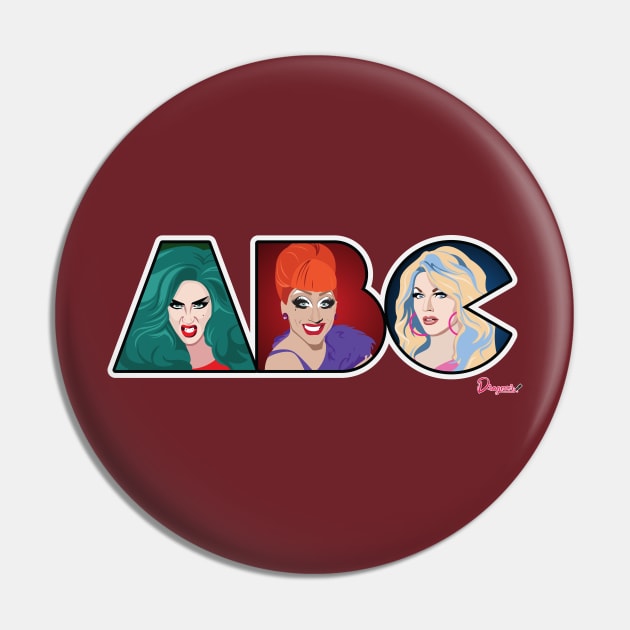 Adore, Bianca and Courtney from Drag Race Pin by dragover