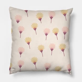 Cute Pink yellow floral Pattern Pillow