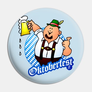 Oktoberfest - man in lederhosen Pin