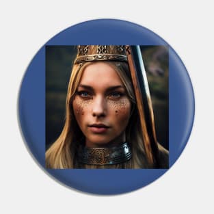 Viking Shield Maiden Pin