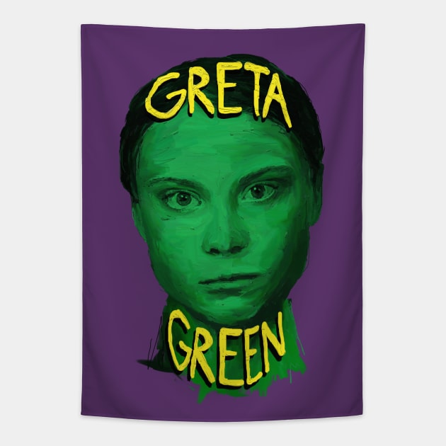 Greta Green Tapestry by figue