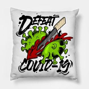 Defeat corona virus Pillow