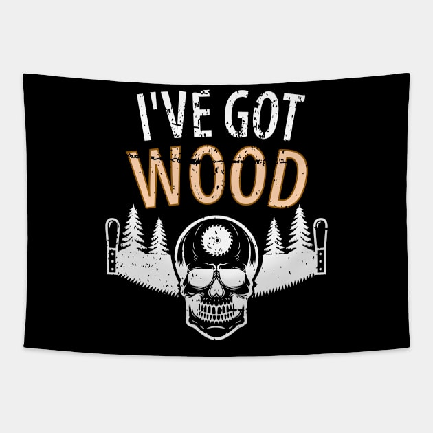 Wood Carpenter Joiner Woodcutter Craftsman Tapestry by Johnny_Sk3tch