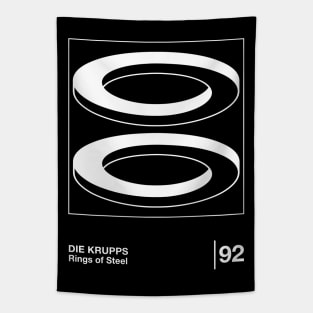 Die Krupps / Minimalist Graphic Fan Artwork Design Tapestry