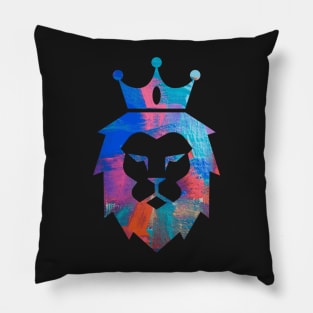 Colorful lion. Pillow