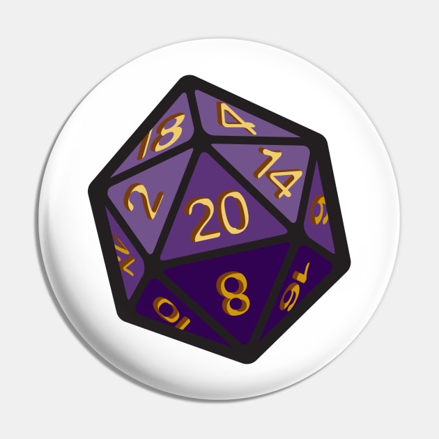 D20 Pin by RollForTheWin