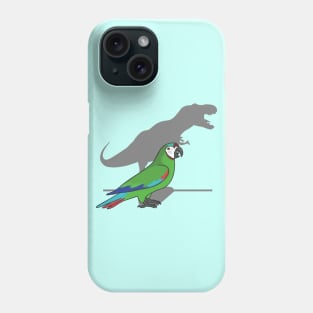 t-rex severe macaw Phone Case