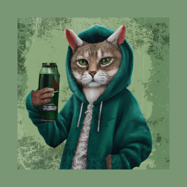 Cat celebrate the St Patrick Day by HarlinDesign