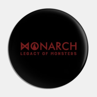 Monarch legacy of monster - red logo Pin