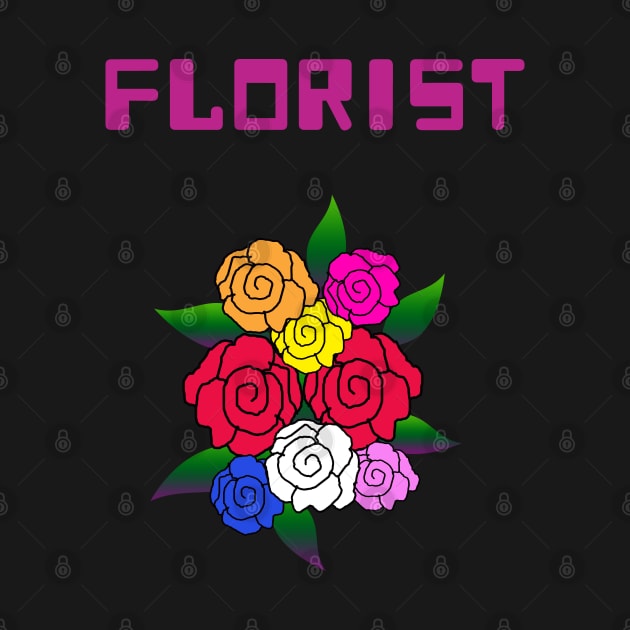 Florist multicolor flowers by 4wardlabel