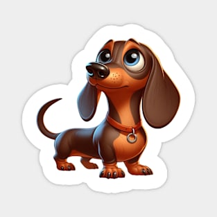 Cute Dachshund Magnet