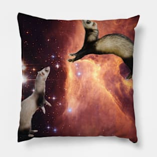 Cosmic Ferrets Pillow