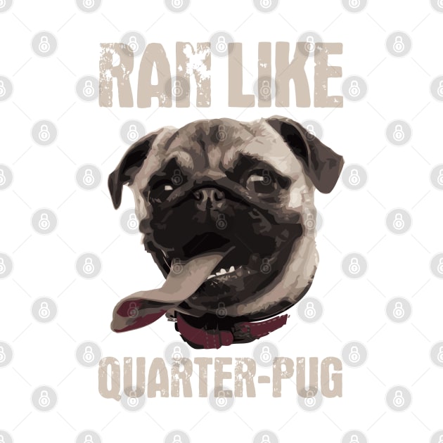 Quarterback Pug by TeePixelate