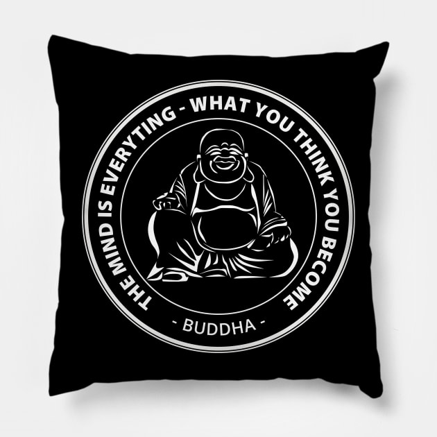 Budda Pillow by Black & White