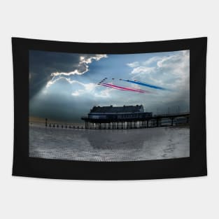 Red Arrows at Cleethorpes Tapestry