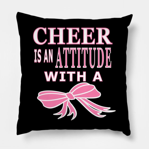 Cheer Is An Attitude with a Bow Pillow by Journees