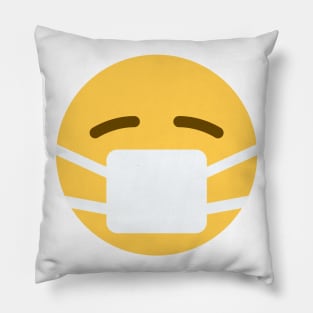 Mask emoji protection emoticon corona quarantine 2020 Pillow