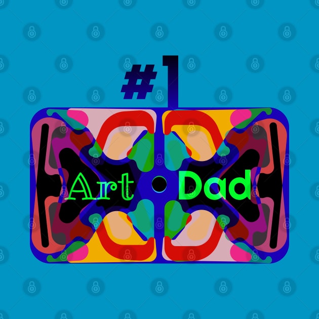 #1 Art Dad by Davey's Designs