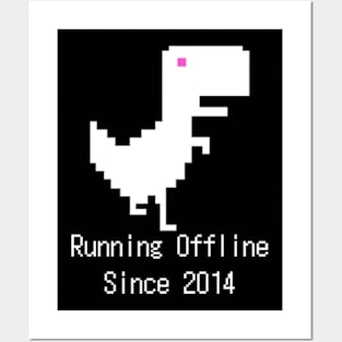 Google Offline Dinosaur Game - Trex Runner Poster for Sale by