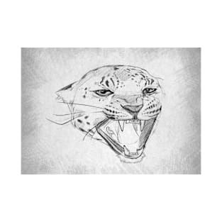 Leopard - Handmade Pencil Drawing T-Shirt