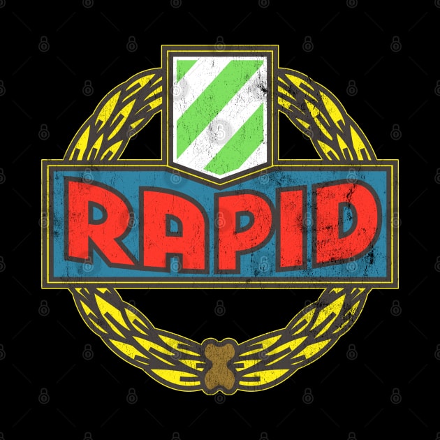 Rapid Vienna/Wien, Austria - Vintage Look Design by DankFutura