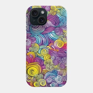 Colorful Swirls Pattern Phone Case