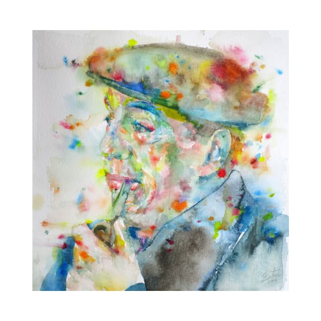 PABLO NERUDA - watercolor portrait.2 by lautir