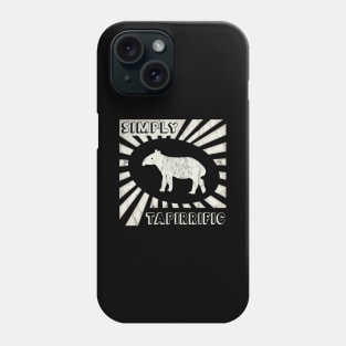 Simply Tapirrific Retro Old School 90s Tapir Phone Case