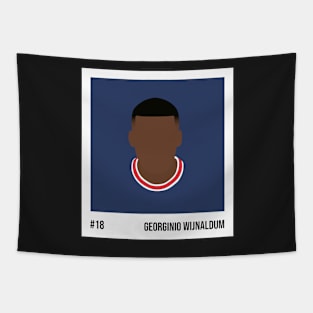 Georginio Wijnaldum Minimalistic Camera Film Tapestry