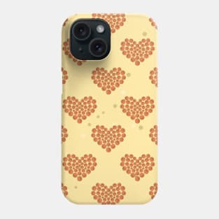 Basketball Balls In Heart Shapes Seamless Pattern Phone Case