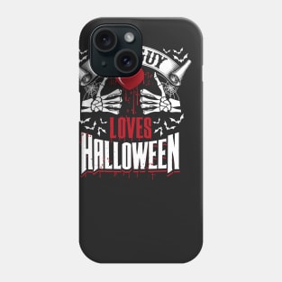 This Guy Loves Halloween Fun Scary Design Phone Case