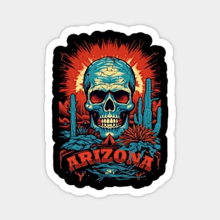 Arizona - Skull Magnet