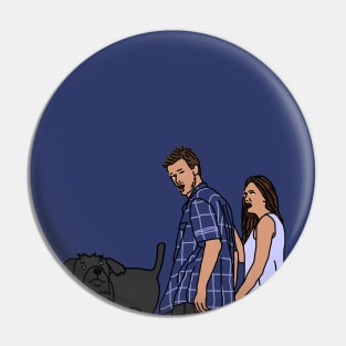 Distracted Boyfriend and Fergus the Dog Pin