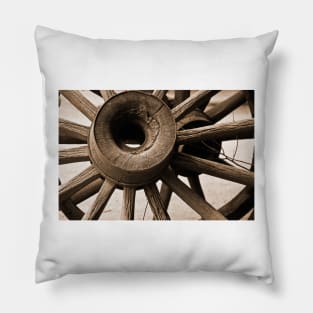 Wagon Wheel Hub Pillow