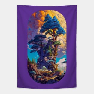 Psychedelic Giant Bonsai Tree Tapestry