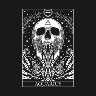 Zodiac sign tarot card Aquarius T-Shirt