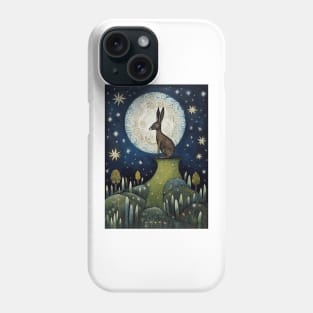 Moonlit Reverie: The Hare's Serenity Phone Case