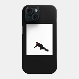 Minimalist snowboard art Phone Case