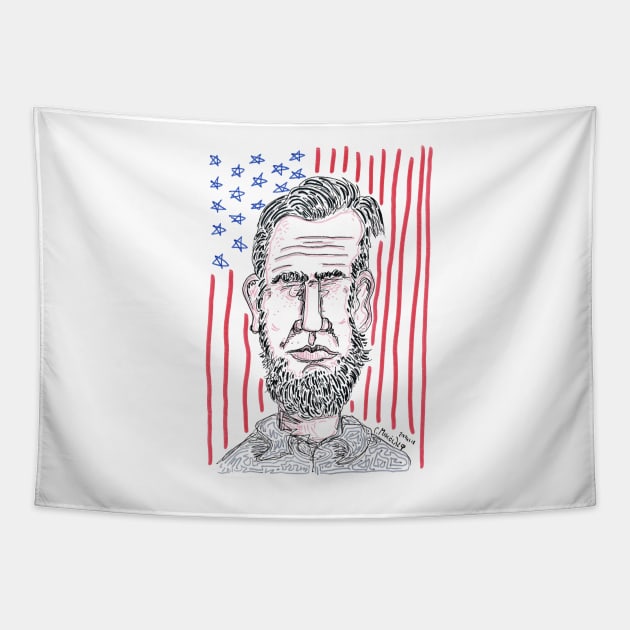 Abraham Lincoln Tapestry by micalef