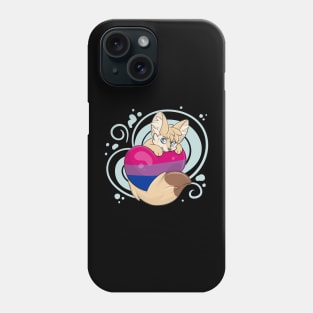 Bi Flag Heart Fennec Fox Phone Case