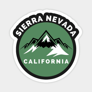 Sierra Nevada California - Sierra Nevada Ski Snowboard Mountain California Yosemite Travel Magnet